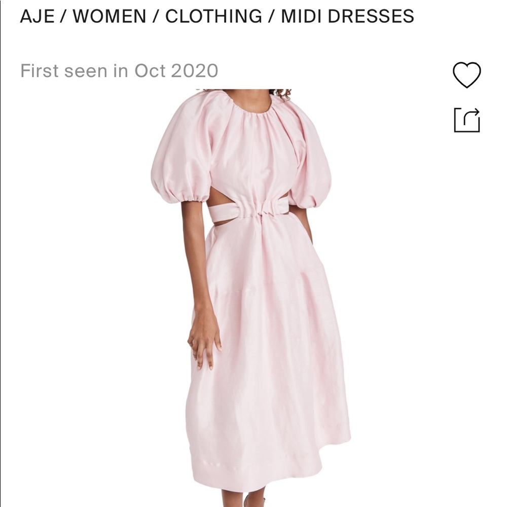AJE mimosa cutout midi dress